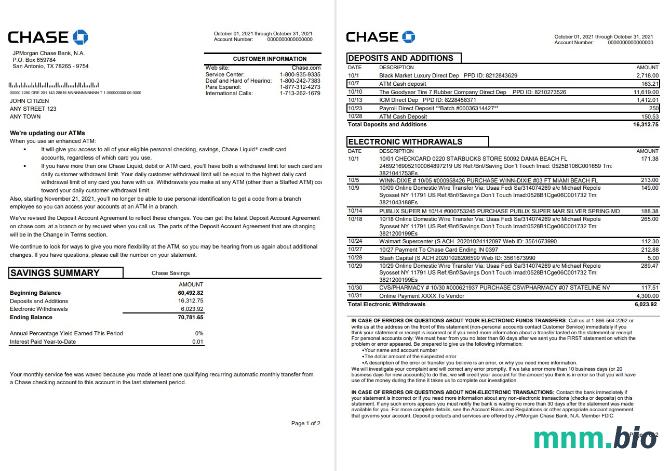 USA JP Morgan Chase Bank